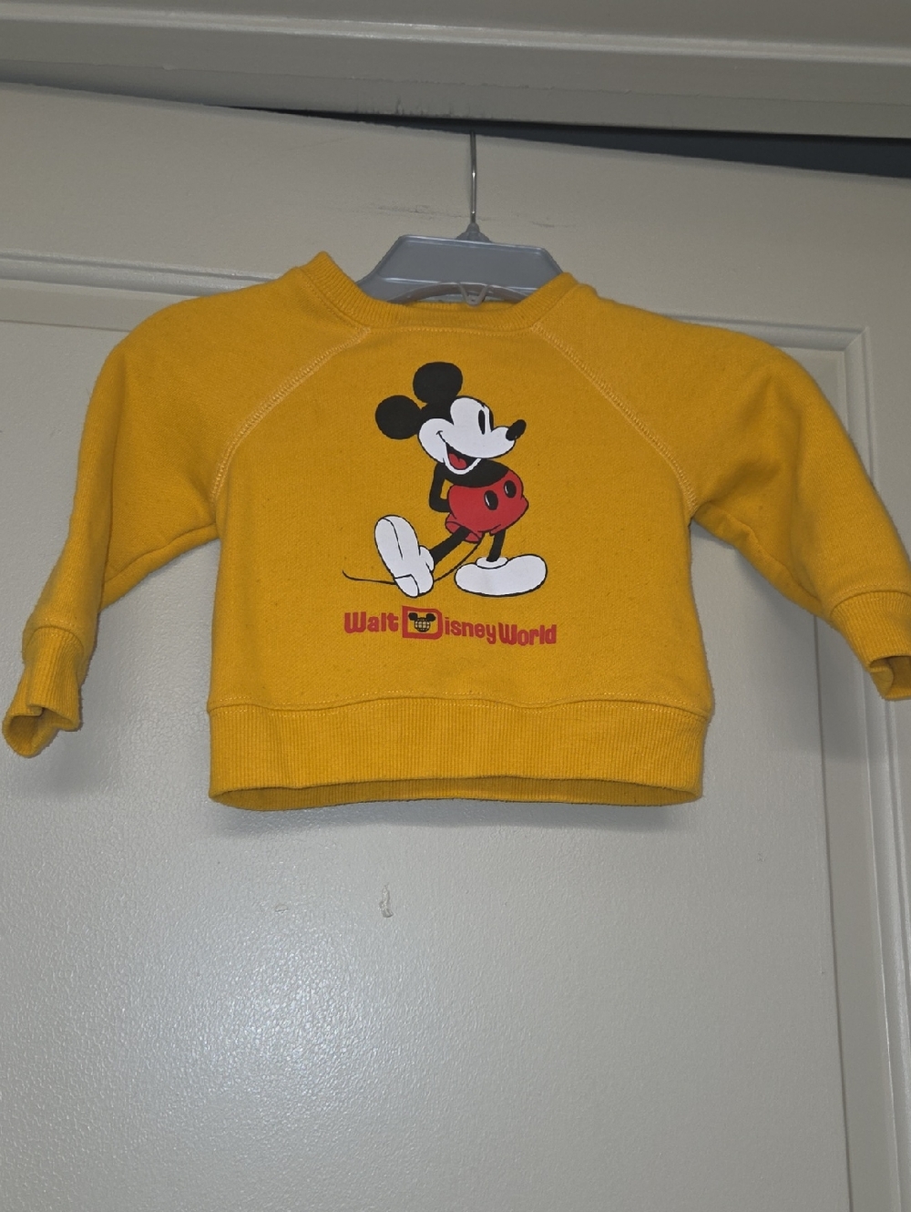 Disney Mustard Yellow Mickey Mouse Kids Sweatshirt
